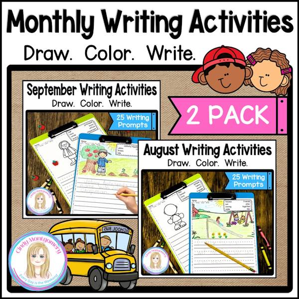 Kindergarten and First Grade Writing Activities | Every Day Is The Weekend
